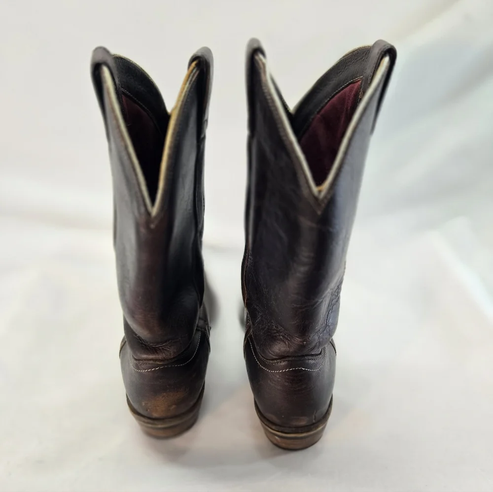 Chippewa Corbel Wellington Cowboy Boots 9.5D Brown Style 20012 Vibram Soles USA.